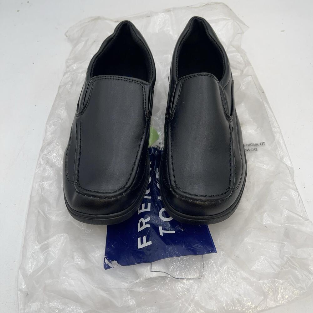 French Toast Dress Loafers Shoes Kids Black Slip On School Square Toe Size 1
